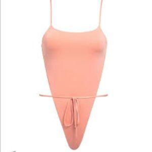 Monica Hansen One Piece Swimsuit Coral M